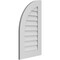 Ekena Millwork Quarter Round Top Left Surface Mount PVC Gable Vent w/ 3-1/2"W x 1"P Standard Frame, 18"W x 32"H GVPQL18X3201SN - alternate 2